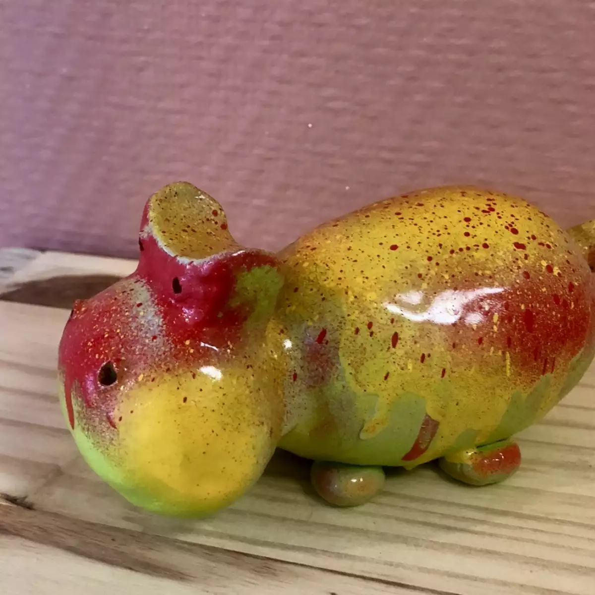 hippopotame en argile pour votre décoration
