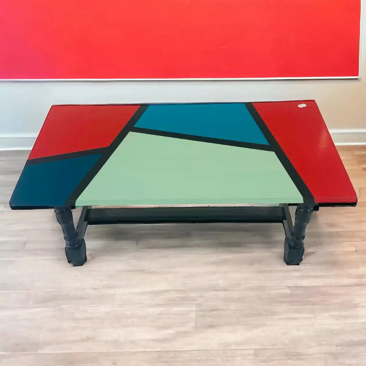 Table basse peinte à la main, moderne