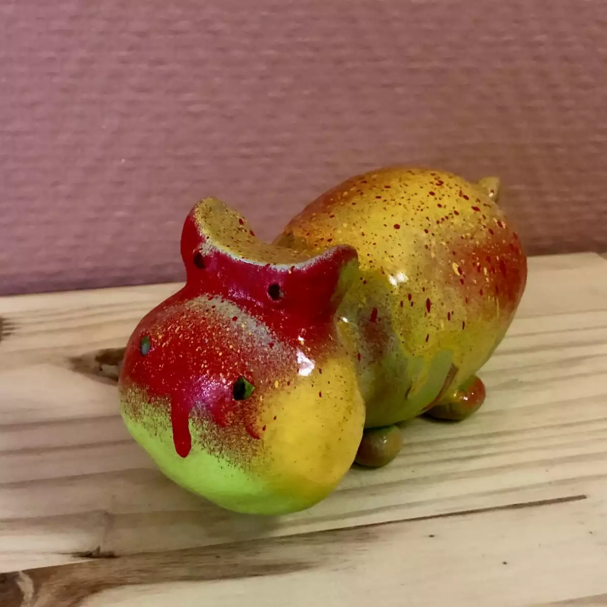 hippopotame en argile pour votre décoration