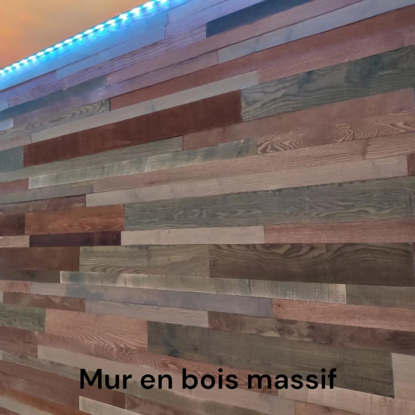 Revêtement mural en bois massif copie