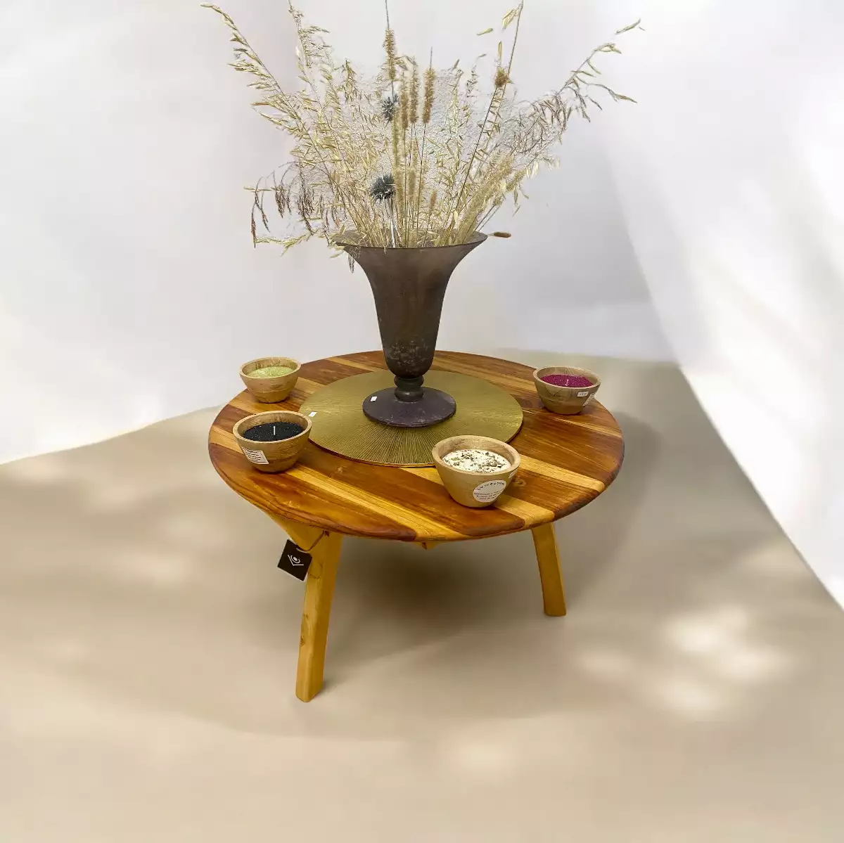 Table basse ronde en Teck pour votre salon