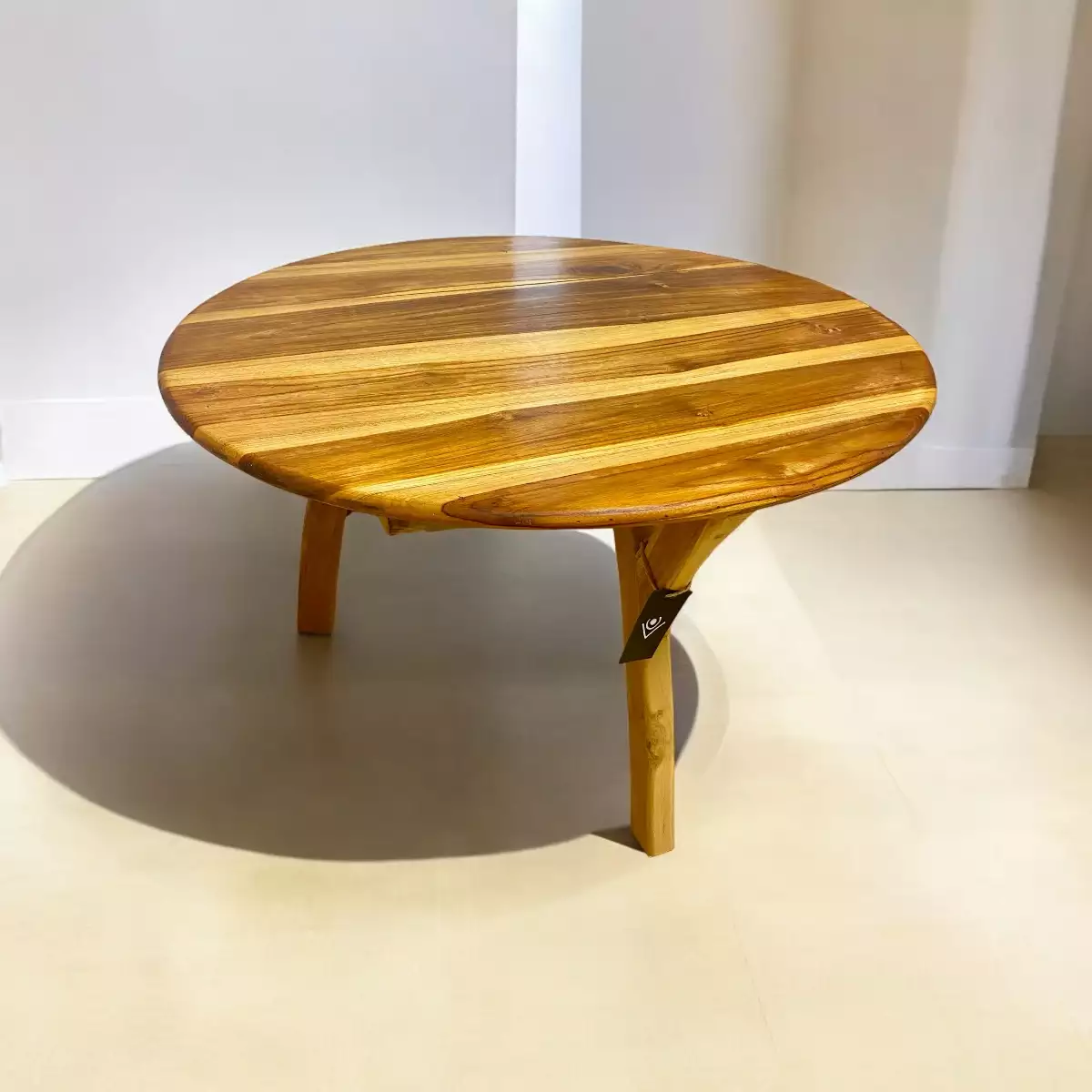 Table basse ronde en Teck pour votre salon